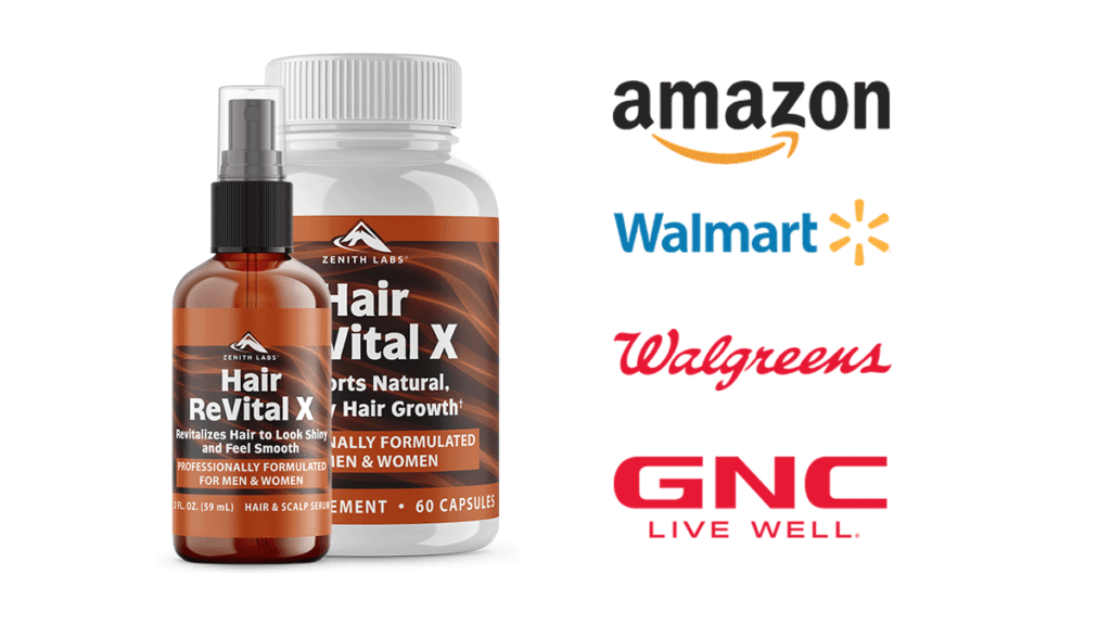 Where to Buy Zenith Labs Hair Revital X Amazon or GNC by healthyyoungamerica