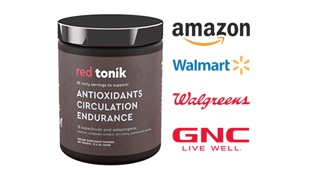 Where to Buy Red Tonik Amazon, Walmart or GNC by healthyyoungamerica
